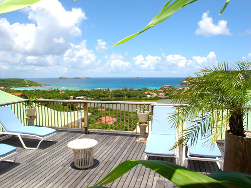 Vue villa Canopee, St Barts, St Barths, St Barthelemy