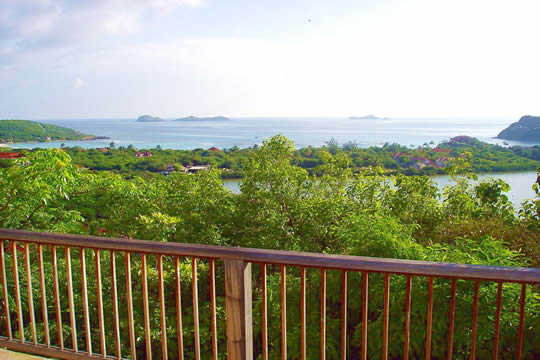 Vue de villa Canopee St Barth, St Barts